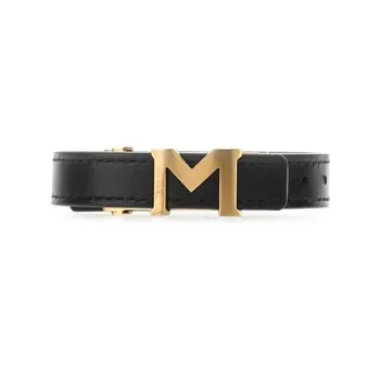 MONTBLANC Black Leather Bracelet