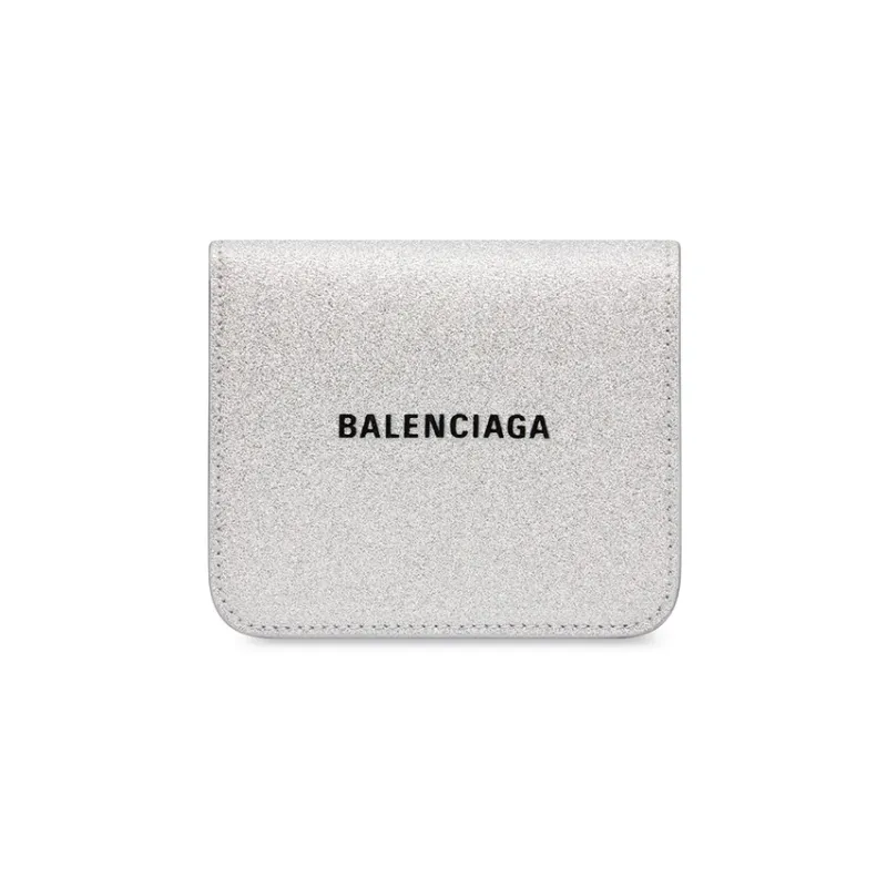Balenciaga Fabric Wallet Women's Silver-0