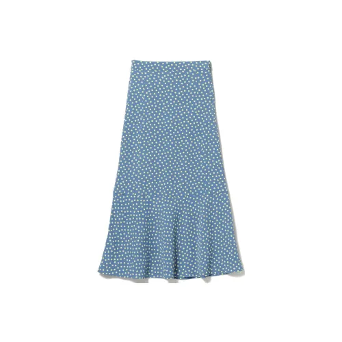 Beams Casual Long Skirts Women's Royal Blue