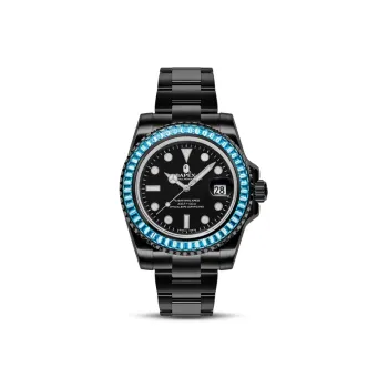 A BATHING APE Type 1 A BATHING APEx Crystal Stone Watch Pink