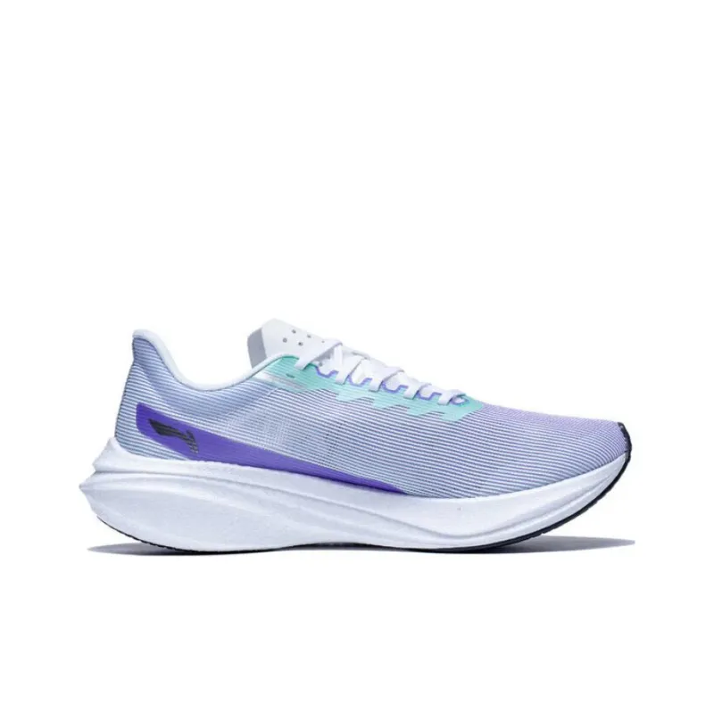 LiNing Feidian 3 Challenger Cushioned Slip-Resistant Low-Top Running Shoes Men's Gray Purple-1