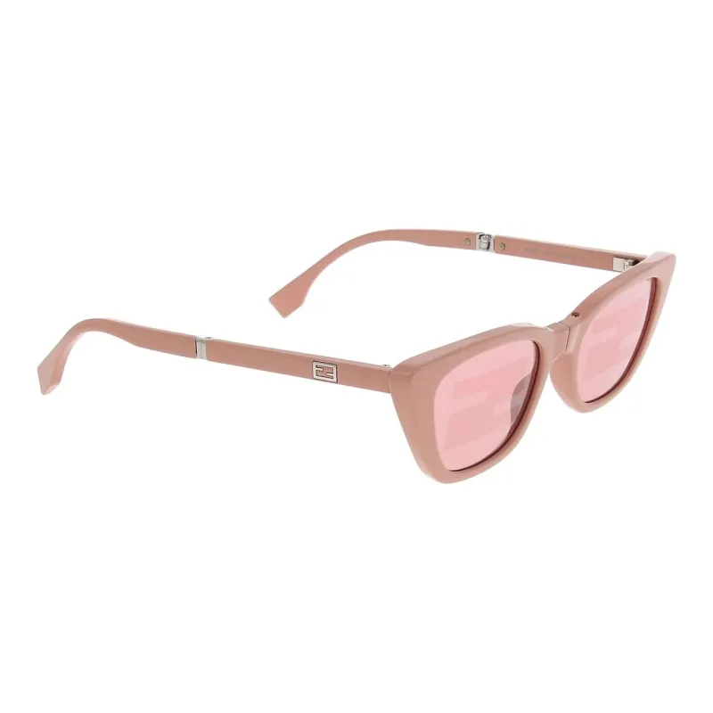 FENDI Plate Frame Cat Eye Sunglasses Women's Pink-1