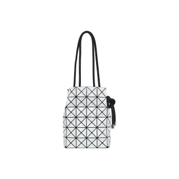 ISSEY MIYAKE Wring Polarization Vinyl Chloride Resin Bucket Bag, Shoulder Bag Women's Mother Of Pearl Blue