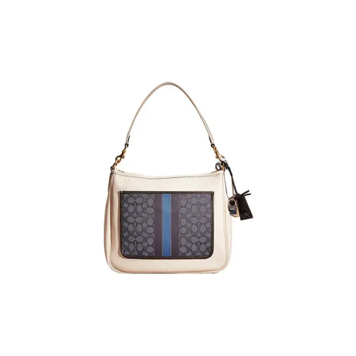 COACH Cary Leather Shoulder Bag, Crossbody Bag Tubas Womens Black