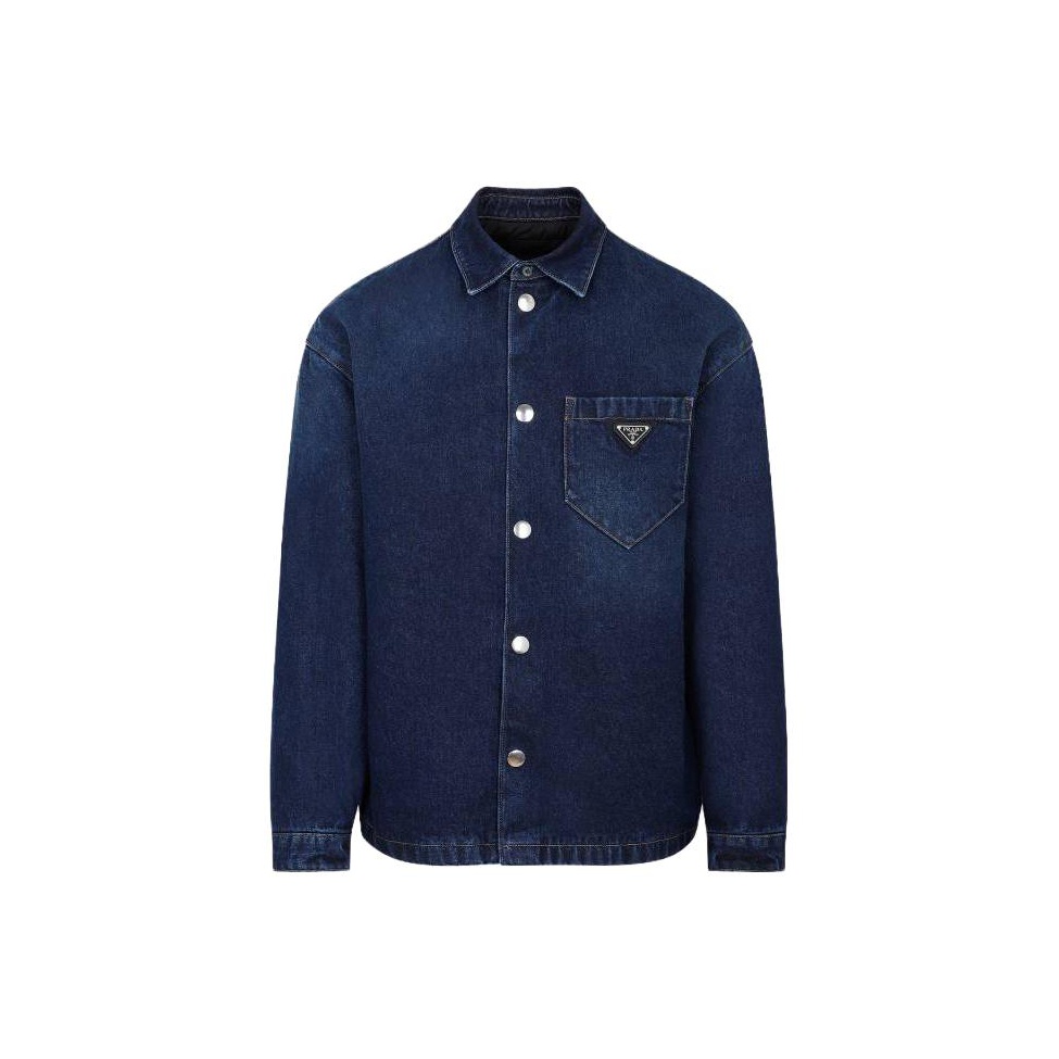 PRADA Shirts Men Blue M - POIZON PRADA Shirts Men Blue M - POIZON