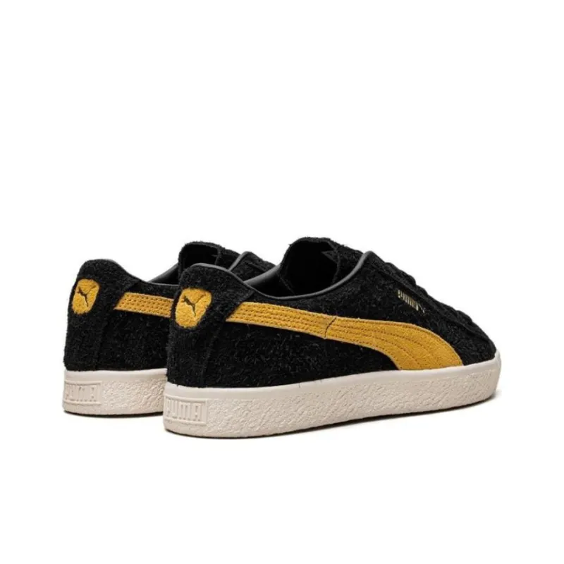 PUMA Suede Vintage Black Mustard Seed Hairy Suede-3
