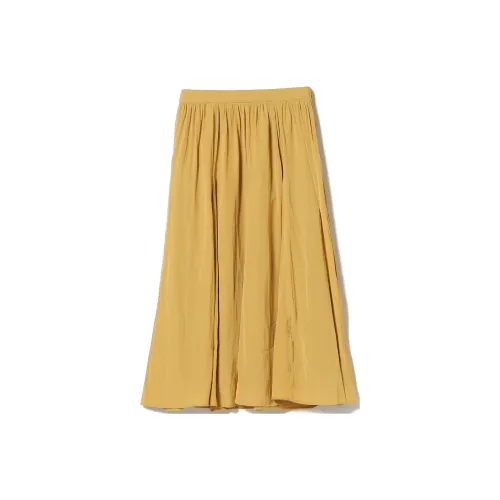 Beams Casual Long Skirts Women's Mustard