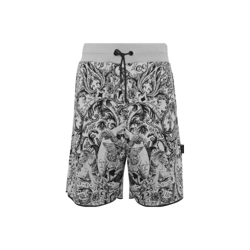 PHILIPP PLEIN Casual Shorts Men Gray