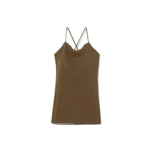 Beams Tank Tops Women's Khaki