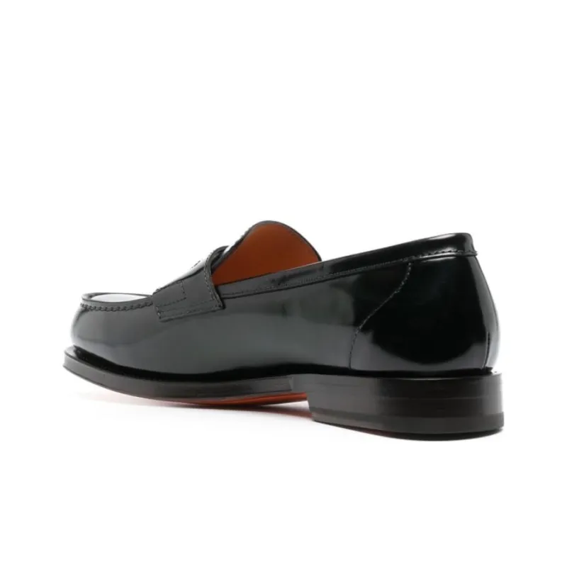 Santoni Loafers Men Green-3