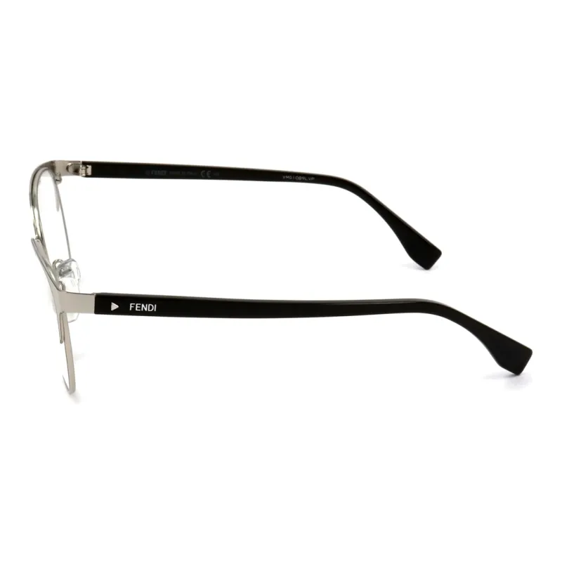 FENDI Metal Cat Eye Eyeglass Frames Unisex Gray-2
