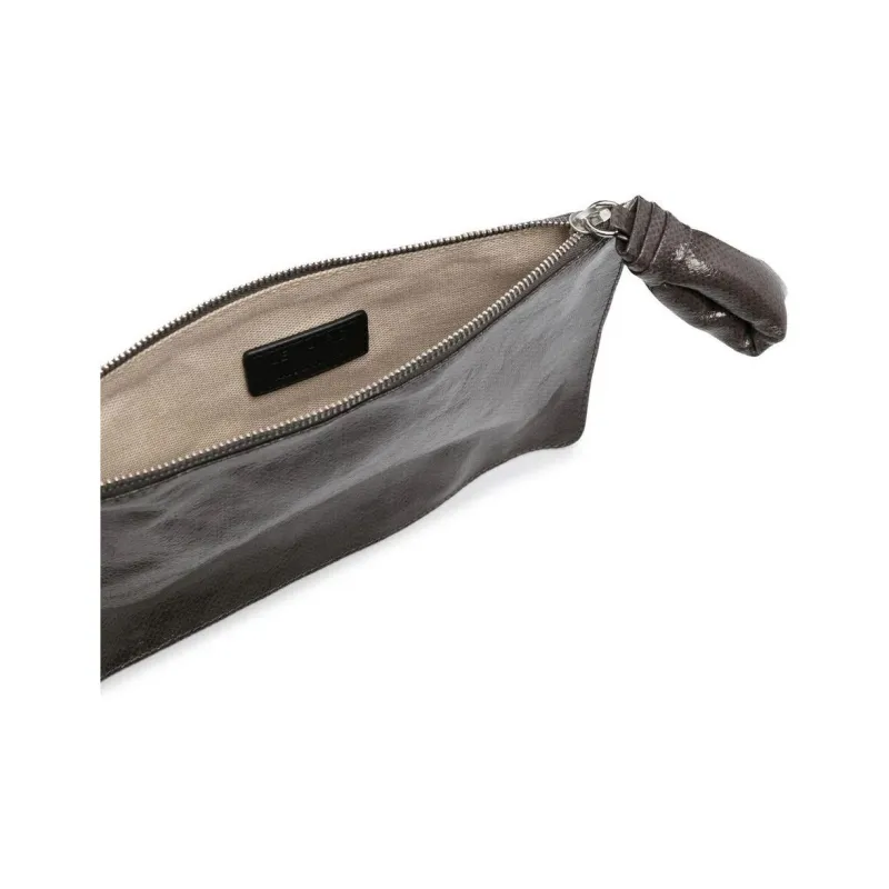 Lemaire Linen Coin Purses Wallets Men's Gray-2