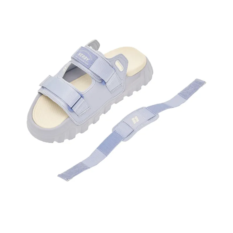 Nerdy Beach Sandals Unisex White/Black-16