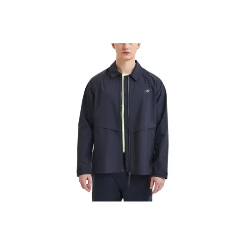 New Balance UQJ UNI ACTIVE RUN Jackets Men Marine Blue