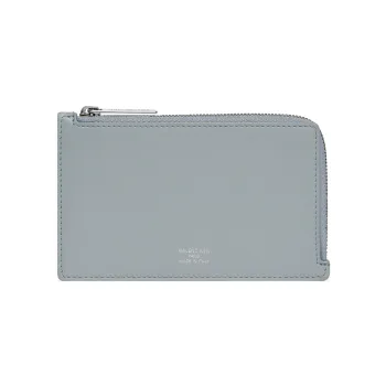 Balenciaga Smooth Calf Leather Wallet, Coin Purse, Card Holder Women's Blue
