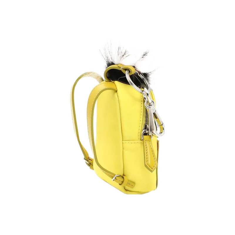 FENDI Nylon And Nappa Leather Accessory Backpack Regular Women's Yellow-1