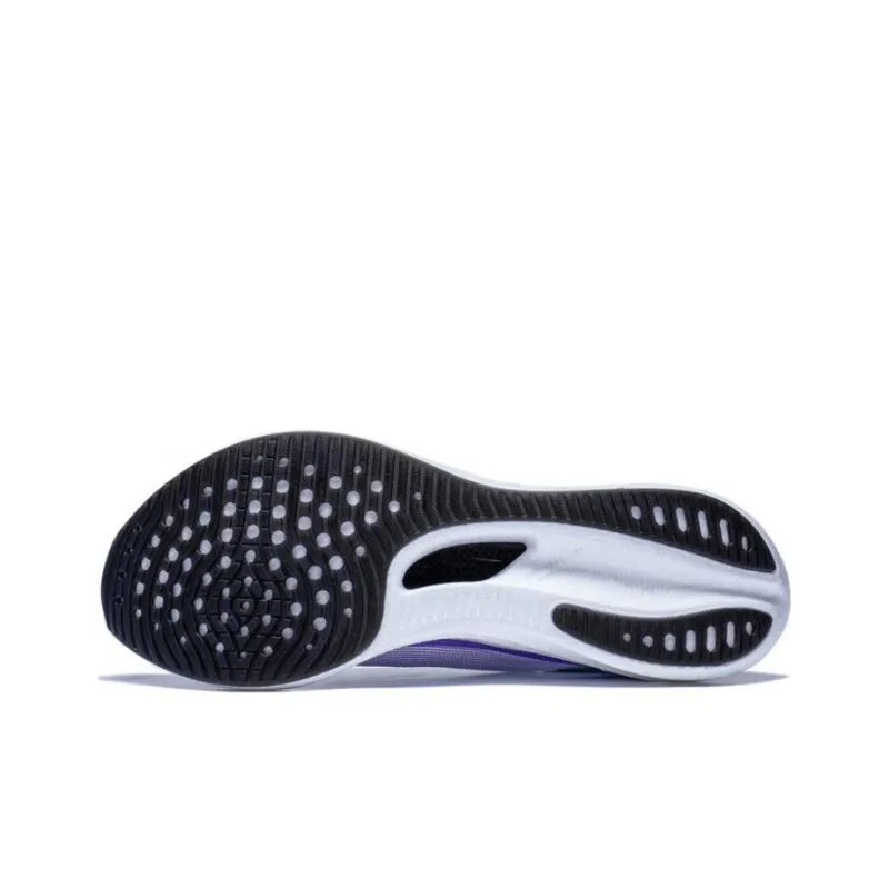 LiNing Feidian 3 Challenger Cushioned Slip-Resistant Low-Top Running Shoes Men's Gray Purple-4
