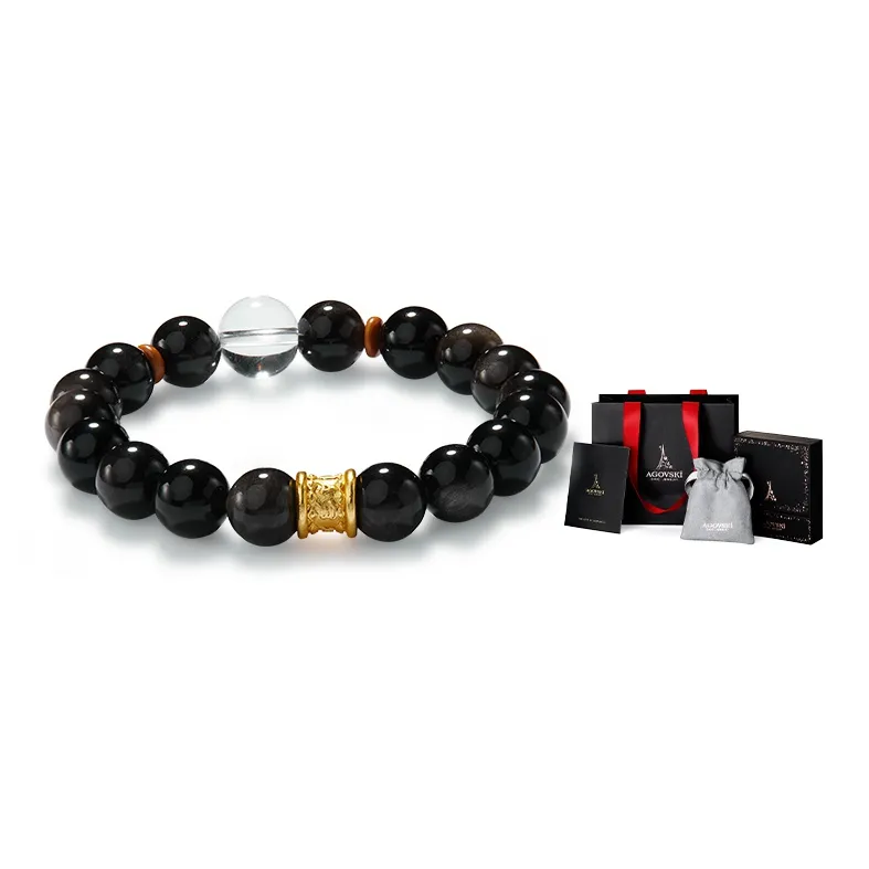 AGOVSKI Obsidian Bracelets Unisex-5