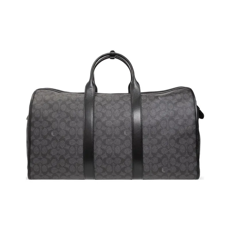 COACH Gotham Canvas With Leather Handbag, Crossbody Bag Tubas Men's Black-3