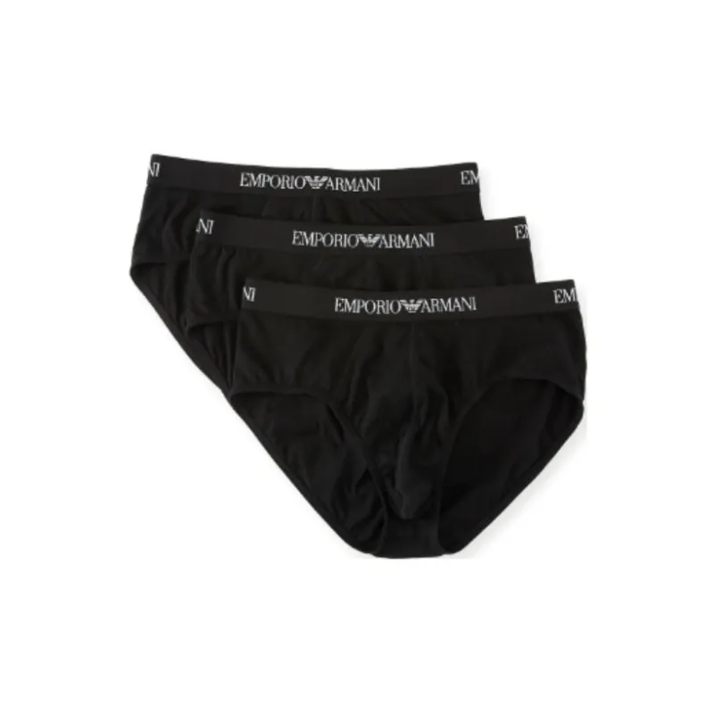 EMPORIO ARMANI Logo Monogram Three Pack Of Briefs-0