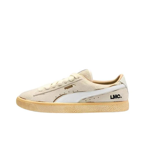 PUMA Suede Skateboard Shoes Men Low-Top Off White