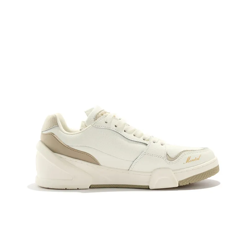 Discover Mental Club Slip Resistant Low Top Skateboard Shoes Unisex Ecru-2
