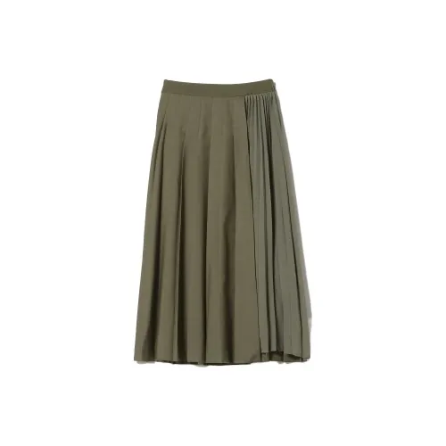 Beams Casual Long Skirts Women's Olive Green