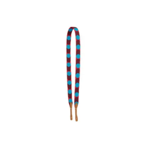 HERMES Sangle Flipperball Canvas With Swift Calfskin Shoulder Strap Bag Straps Women's Heart Red/Frida Blue/Gold