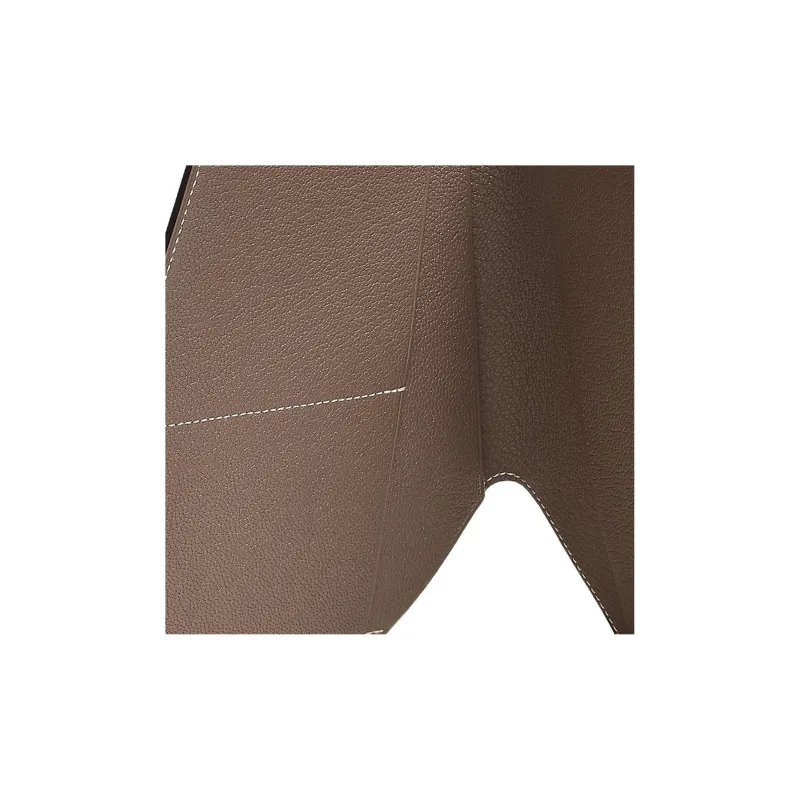 HERMES Clochette Mysore Goat Skin Card Holder, Wallet Men's 18Etoupe Elephant Gray-3
