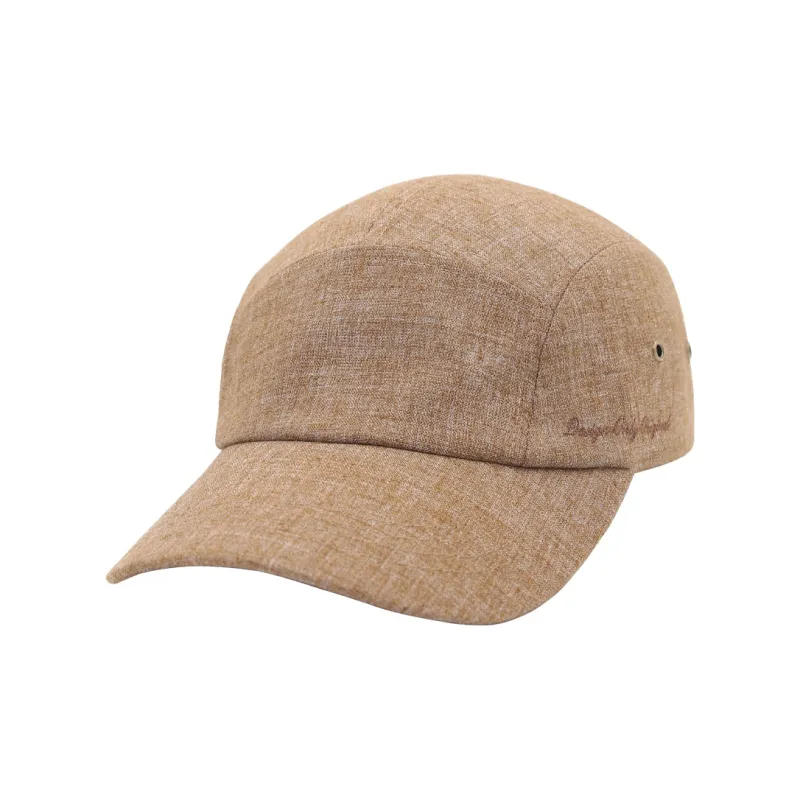 ACAP Linen Baseball Caps Unisex Dark Brown/Burgundy/Ecru-0