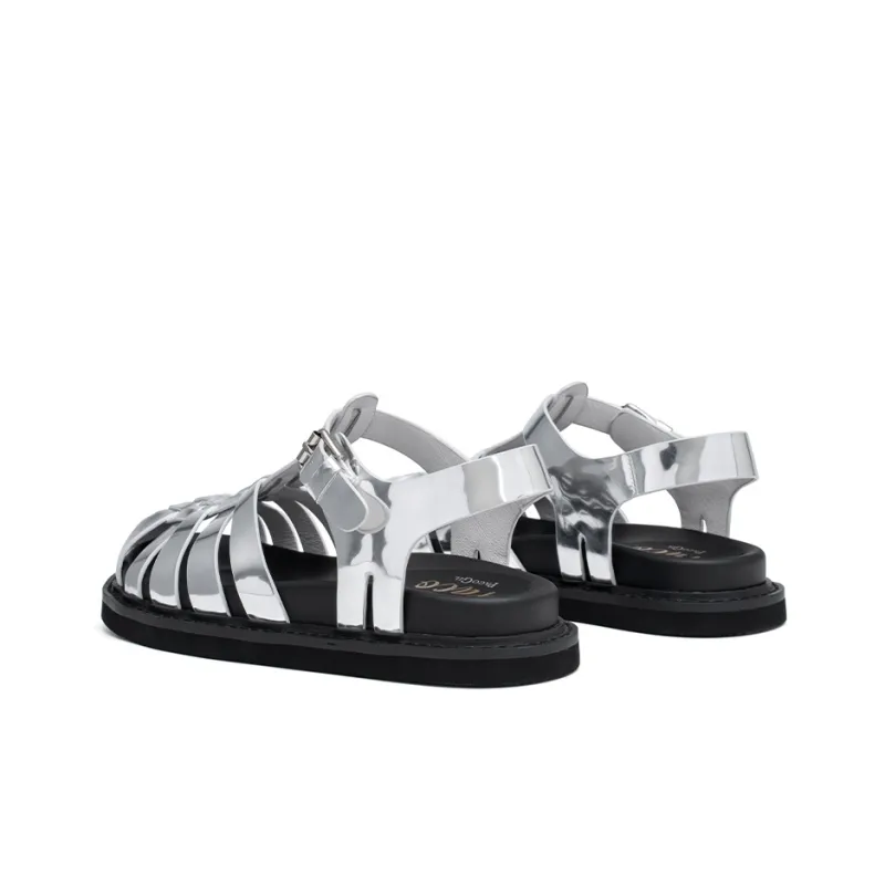 PACO GIL Stylish Sandal 2cm Women's Silver-3