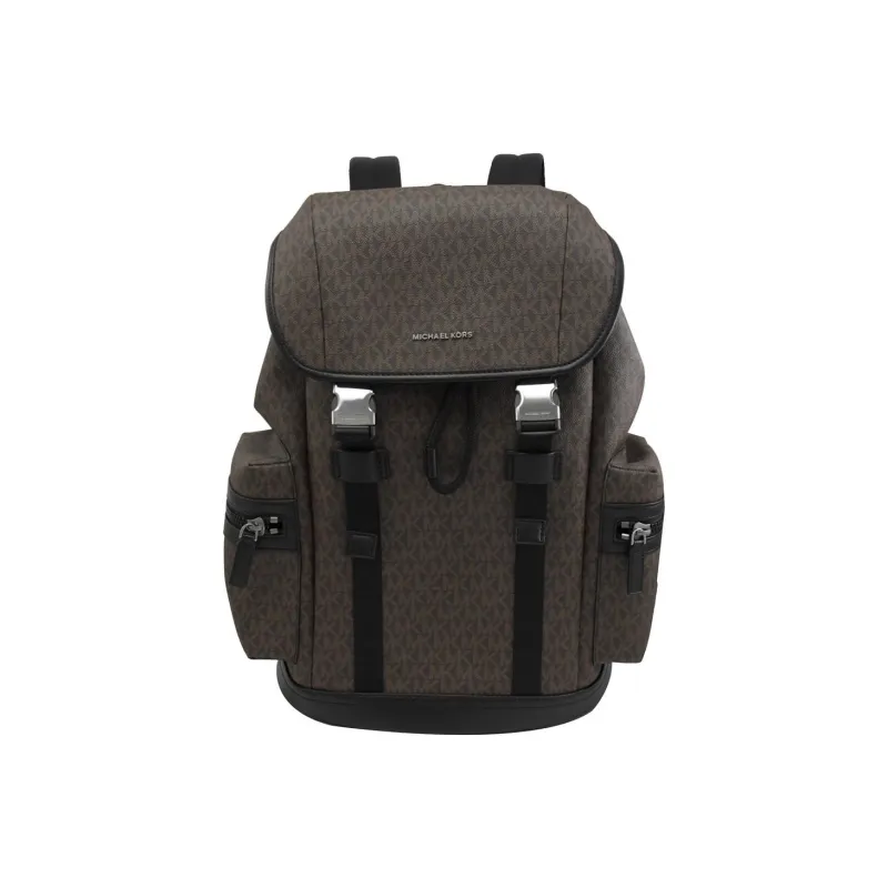 MICHAEL KORS MK Hudson Polyester Hiking Bag Backpack Large Size Men's Brown-0