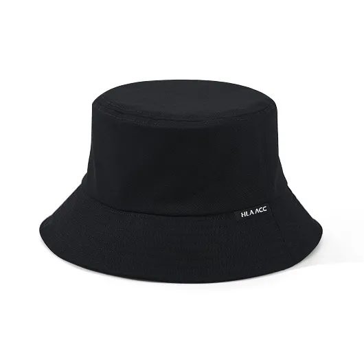 HLA 100% Cotton Bucket Hats Unisex Black-0
