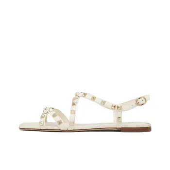 Valentino Garavani Rockstud Flat Leather Sandals