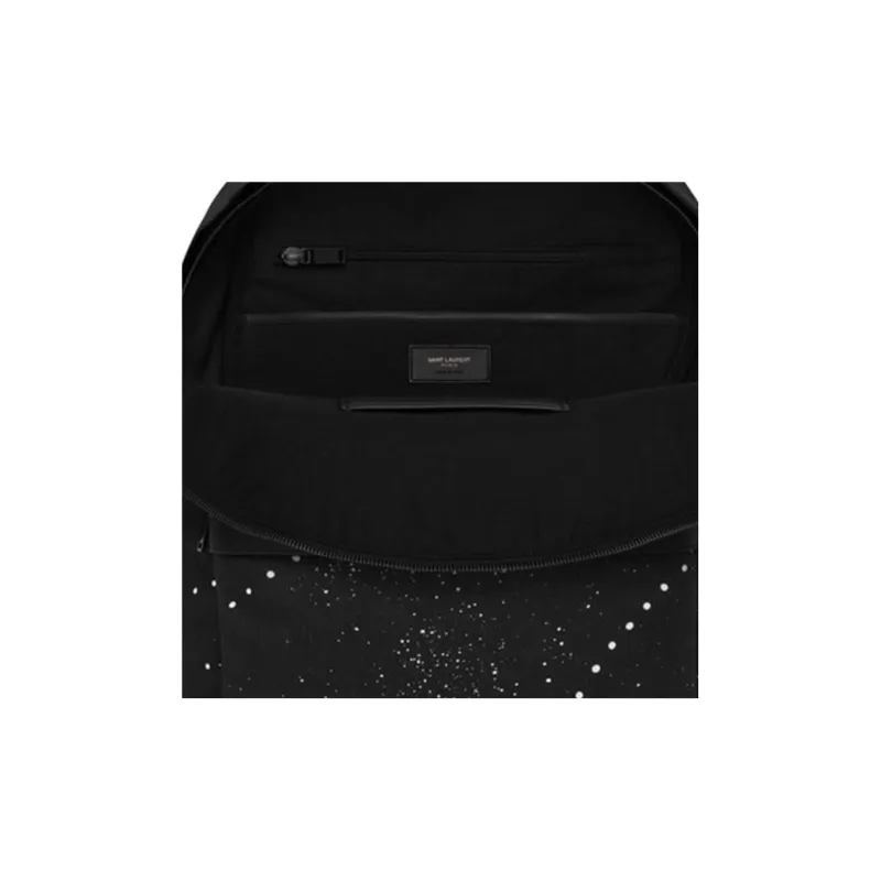 SAINT LAURENT Nylon Backpack Regular Men's Black-6
