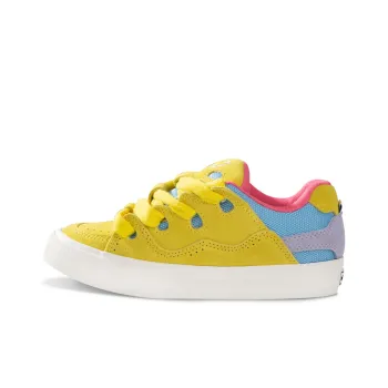 Ollieskate Low Top Skateboard Shoes Unisex Blue Yellow