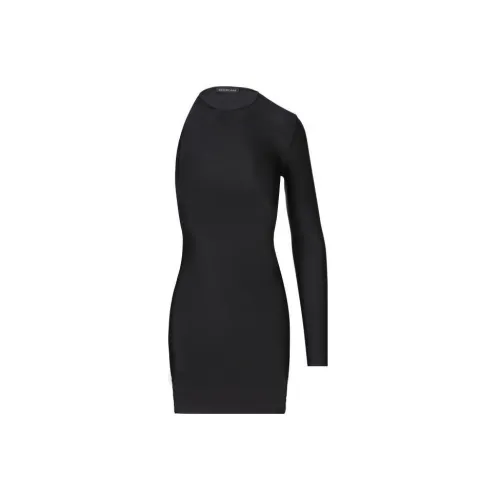 Balenciaga Long-Sleeved Dresses Women's Black