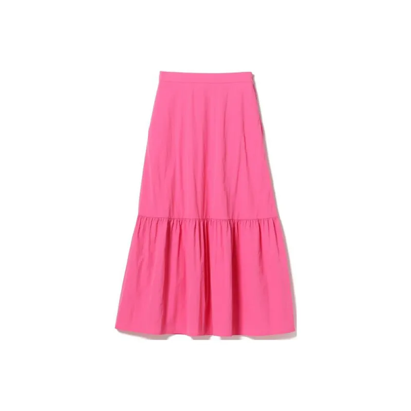Beams Casual Long Skirts Women's Pink-1