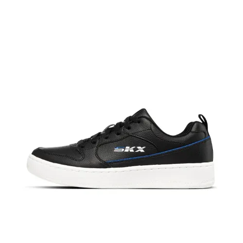 Skechers Sport Court 92 Anti-Slip Wear-Resistant Low-Top Skateboard Shoes Men's Black