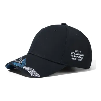 HLA 100% Cotton Baseball Caps Unisex Tea Ink Black