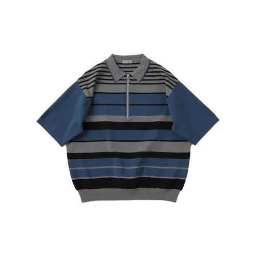 Beams Polo Shirts Men Blue