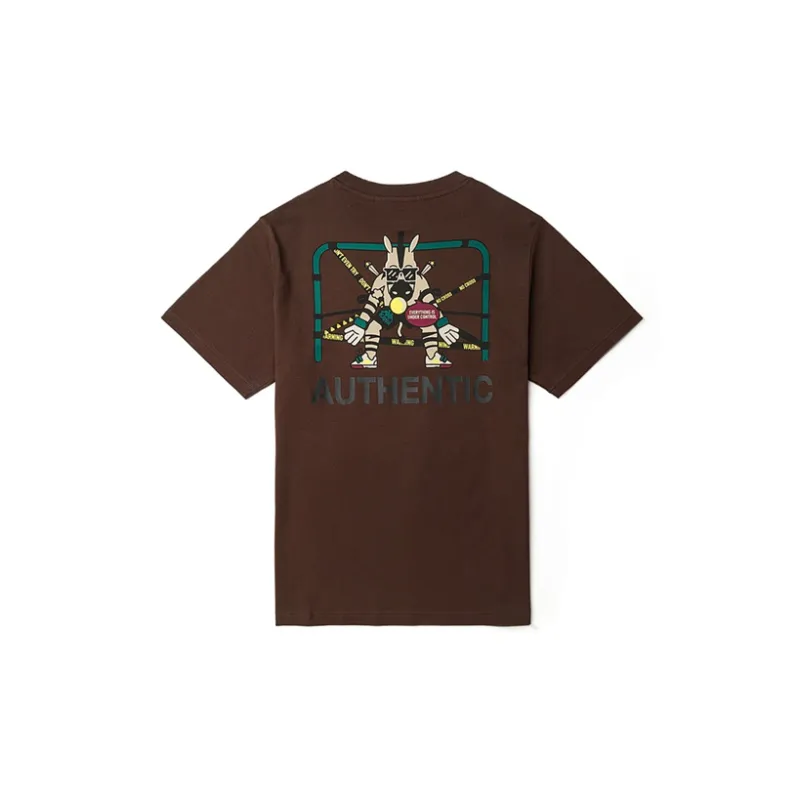 Kappa T Shirts Men Dark Brown Chocolates 6536-1
