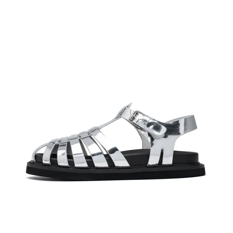 PACO GIL Stylish Sandal 2cm Women's Silver-0