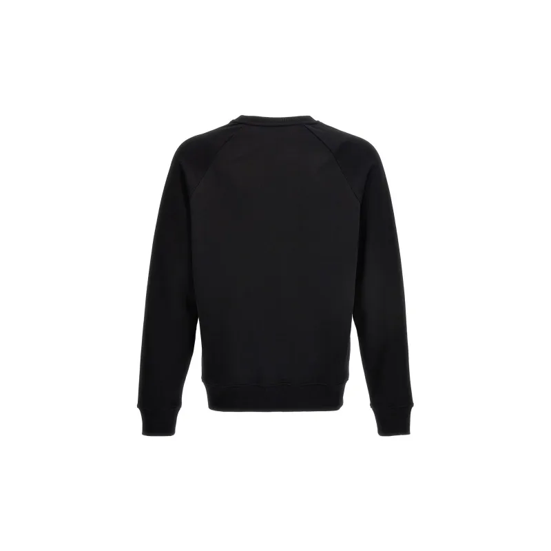BALMAIN Flocked Logo Crewneck Sweatshirt-1