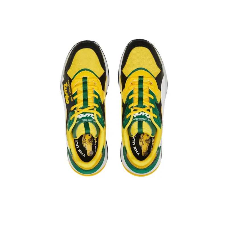 Porsche Legacy x PUMA Mirage Sport Slip-Resistant Breathable Mid-Top Sports Casual Shoes Women's Yellow Black-3