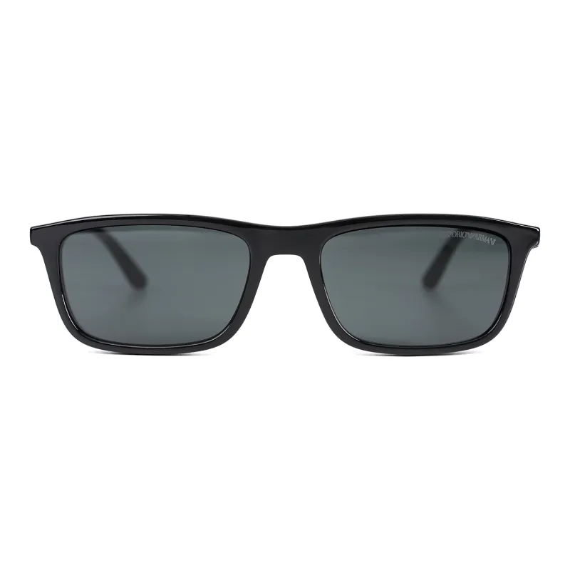 EMPORIO ARMANI Plate Frame Irregular Shape Sunglasses Unisex-3