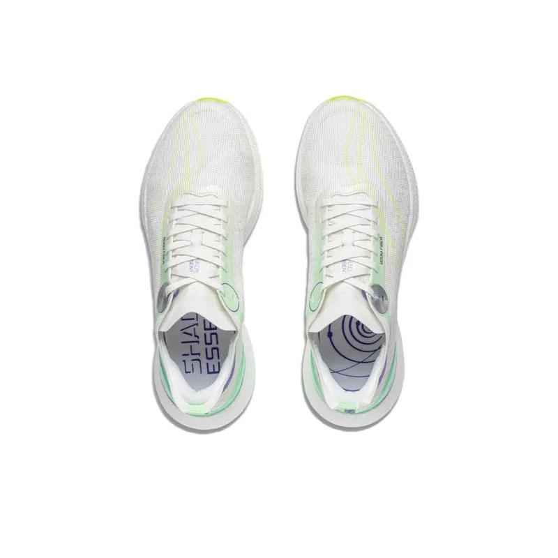 LINING Jueying 2 Essential Running Shoes Men Low Top White/Green-3
