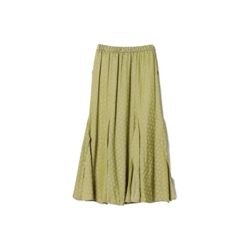 Beams Casual Long Skirts Women's Green-1