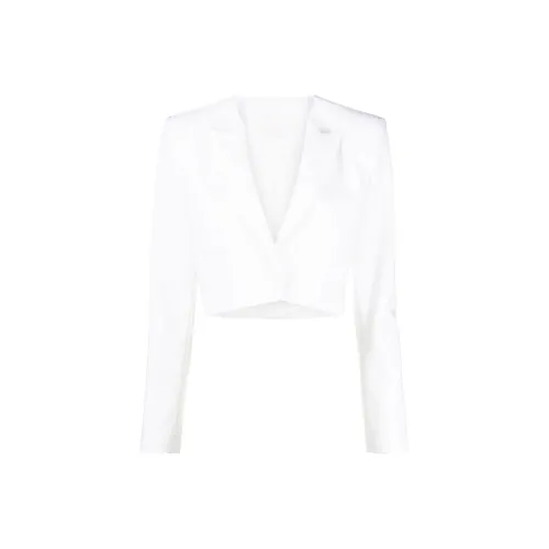 Genny Cropped Coats Women's White