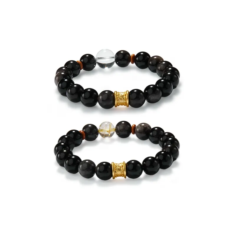 AGOVSKI Obsidian Bracelets Unisex-0